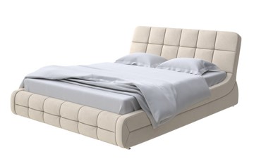 Двуспальная кровать Corso-6 140x200, Велюр (Ultra Песочный) в Вологде