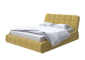 Кровать 2-спальная Corso-6 180х200, Рогожка (Firmino Канареечный) в Вологде