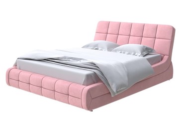Кровать 2-спальная Corso-6 180х200, Велюр (Casa Жемчужно-розовый) в Вологде
