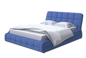 Двуспальная кровать Corso-6 180х200, Велюр (Scandi Cotton 23 Кобальт) в Вологде