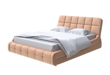 Двуспальная кровать Corso-6 200х200, Экокожа (Латунный перламутр) в Вологде