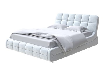 Кровать 2-х спальная Corso-6 200х200, Флок (Бентлей Светло-серый) в Вологде - предосмотр