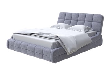 Спальная кровать Corso-6 200х200, Флок (Серый космос) в Вологде