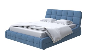 Кровать в спальню Corso-6 200х200, Искусственная шерсть (Лама Индиго) в Вологде - предосмотр