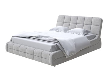 Кровать в спальню Corso-6 200х200, Искусственная шерсть (Лама Светло-серый) в Вологде