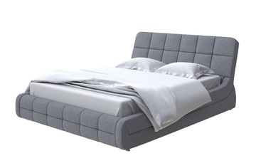 Двуспальная кровать Corso-6 200х200, Искусственная шерсть (Лама Темно-серый) в Вологде