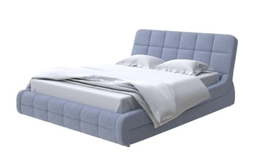 Кровать в спальню Corso-6 200х200, Рогожка (Firmino Голубой лед) в Вологде
