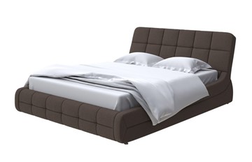 Спальная кровать Corso-6 200х200, Рогожка (Savana Chocolate) в Вологде