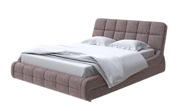 Спальная кровать Corso-6 200х200, Велюр (Gratta 8 Брауни) в Вологде