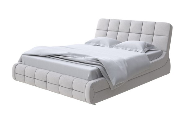 Кровать Corso-6 200х200, Велюр (Ultra Серый камень) в Вологде - изображение