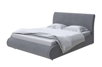 Двуспальная кровать Corso-8 Lite 160х200, Велюр (Ultra Мокрый асфальт) в Вологде