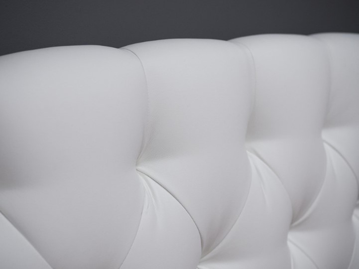 Двуспальная кровать Dario Slim 160x200, Экокожа (Белый) в Вологде - изображение 2