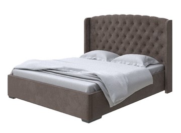Двуспальная кровать Dario Slim lite 160x200, Велюр (Casa Кофейный) в Вологде