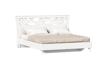 Кровать спальная Джулия 1800 с кроватным основанием, Белый в Вологде - предосмотр