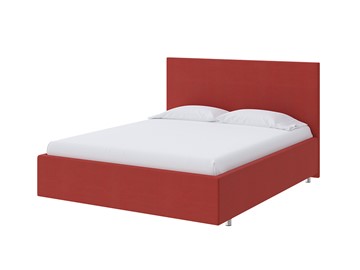 Кровать Flat 180х200, Велюр (Forest 13 Красный) в Вологде