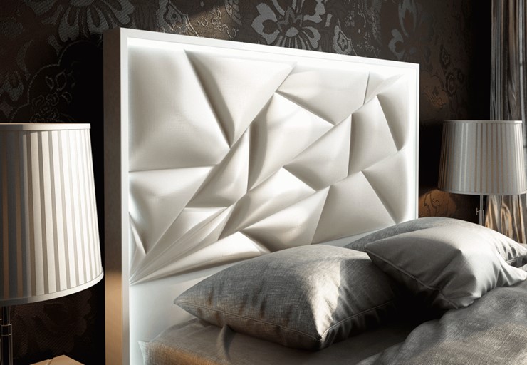 Двуспальная кровать FRANCO KIU 1242 с LED подсветкой изголовья (180х200) в Вологде - изображение 9