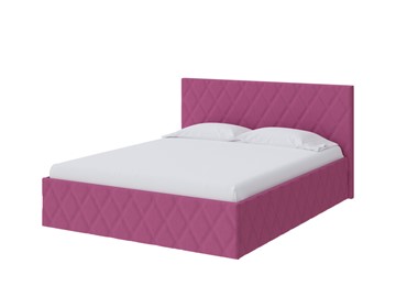 Кровать 2-х спальная Fresco 140х200, Рогожка (Savana Berry (фиолетовый)) в Вологде