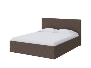 Спальная кровать Fresco 160х200, Рогожка (Savana Chocolate (шоколад)) в Вологде