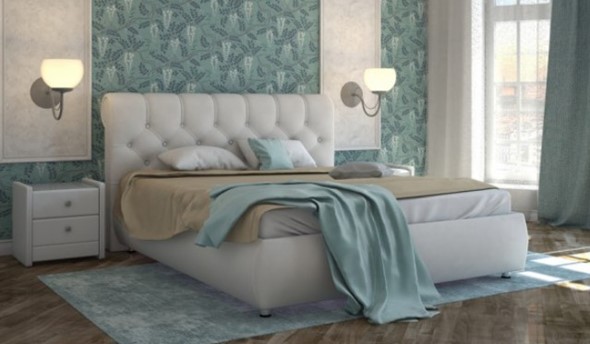 Кровать 2-спальная Gondola 100 с ортопедической решеткой 200х200 в Вологде - изображение