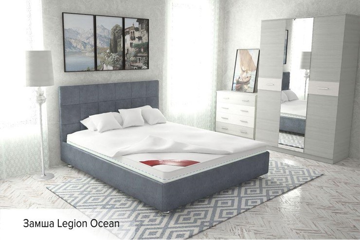 Двуспальная кровать Капри 180х200 (с основанием) в Вологде - изображение 2
