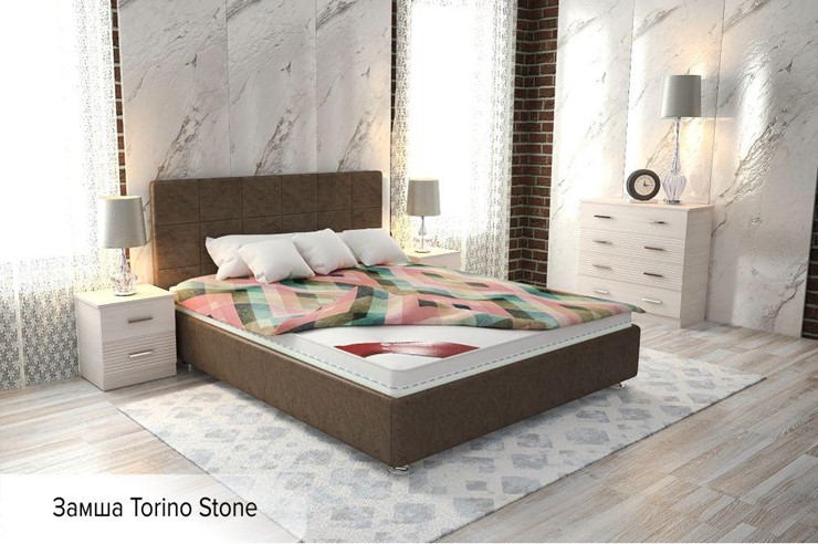 Двуспальная кровать Капри 180х200 (с основанием) в Вологде - изображение 12