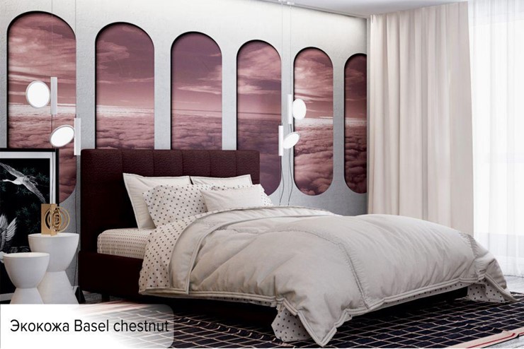 Двуспальная кровать Капри 180х200 (с основанием) в Вологде - изображение 5