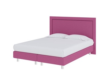 Кровать двуспальная London Boxspring Elite 160х200, Рогожка (Savana Berry (фиолетовый)) в Вологде