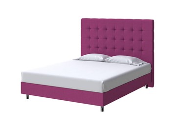 Кровать двуспальная Madrid Boxspring Standart 200х200, Рогожка (Savana Berry (фиолетовый)) в Вологде