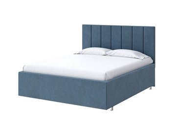 Спальная кровать Modern Large 140х200, Велюр (Monopoly Прованский синий (792)) в Вологде