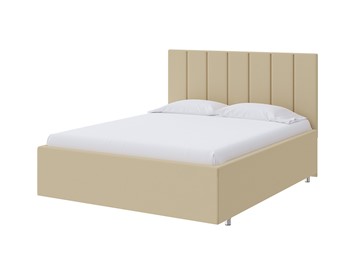 Спальная кровать Modern Large 160х200, Экокожа (Бежевый) в Вологде - предосмотр