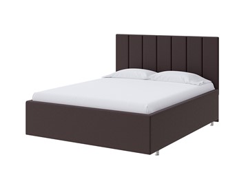 Двуспальная кровать Modern Large 200х200, Экокожа (Коричневый) в Вологде - предосмотр