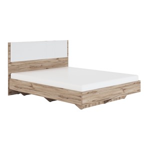 Двуспальная кровать Николь (мод.1.4) 1,6 белая экокожа, с ортопедическим основанием в Вологде - предосмотр
