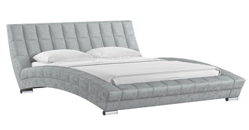 Кровать двуспальная Оливия 160 арт. Дарлинг грей сандал (светло-серый) с основанием в Вологде - предосмотр