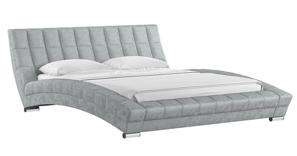 Кровать двуспальная Оливия 160 арт. Дарлинг грей сандал (светло-серый) с основанием в Вологде - изображение