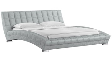 Кровать в спальню Оливия 180 арт. Дарлинг грей сандал (светло-серый) с основанием в Вологде - предосмотр