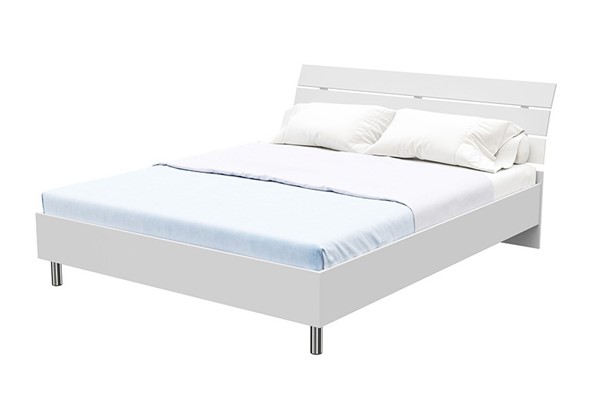 Кровать Rest 1, 160х200, ЛДСП (Белый) в Вологде - изображение