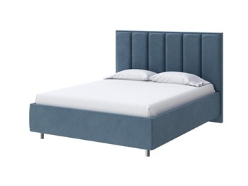 Кровать спальная Routa 160х200, Велюр (Monopoly Прованский синий (792)) в Вологде