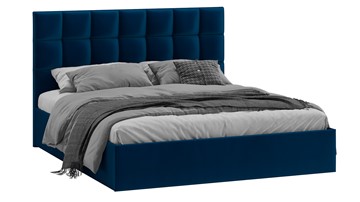 2-спальная кровать с подъемным механизмом Эмбер (Велюр Confetti Blue) в Вологде