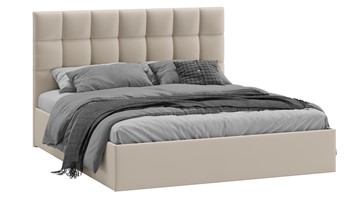 2-спальная кровать с подъемным механизмом Эмбер (Велюр Confetti Cream) в Вологде - предосмотр