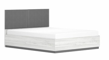 Двуспальная кровать с подъемным механизмом Винтер-16, винтерберг/темно-серый/спейс графит в Вологде