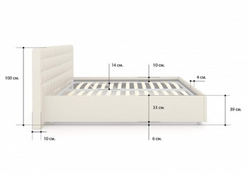 Спальная кровать Siena 200х200 с основанием в Вологде - предосмотр 6