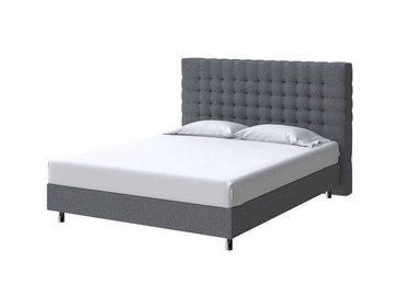 Кровать 2-спальная Tallinn Boxspring Standart 160х200, Рогожка (Savana Grey (серый)) в Вологде