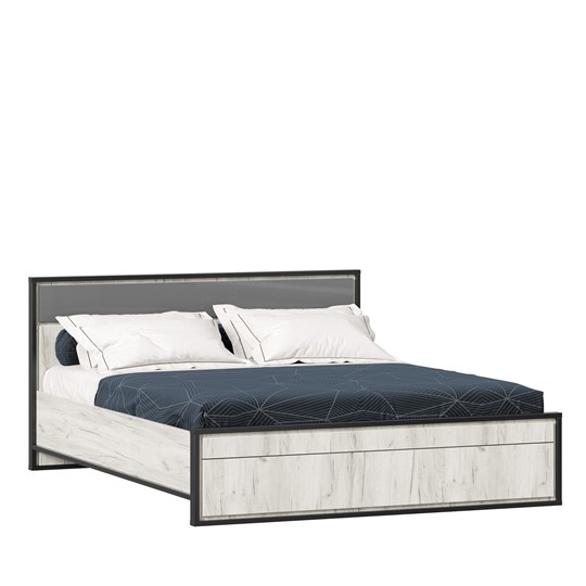 Двуспальная кровать Техно 1600 (Без основания) Серый шифер 678.140 в Вологде - изображение 2