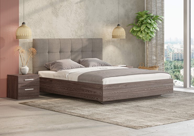 Спальная кровать Vena (ясень анкор) 160х200 с основанием в Вологде - изображение 2