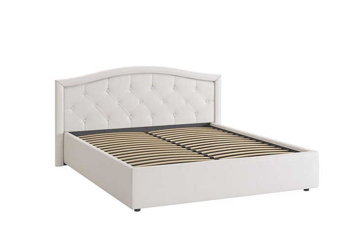 Кровать Верона 1,6 белый (экокожа) в Вологде - изображение 2