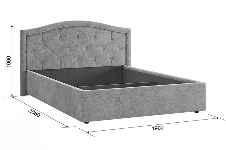 Кровать Верона 1,6 белый (экокожа) в Вологде - изображение 4