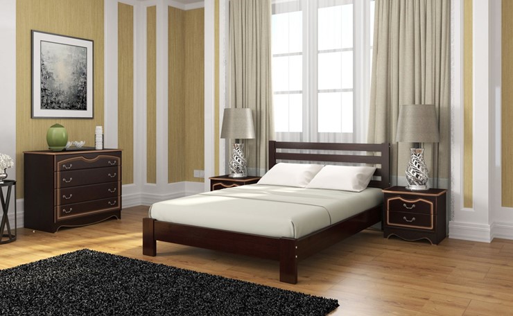 Кровать 2-спальная Вероника (Белый Античный) 160х200 в Вологде - изображение 4