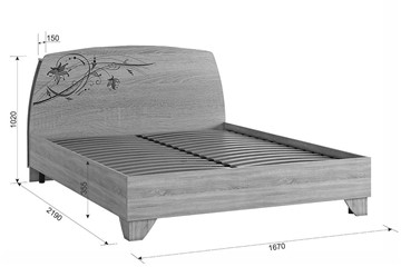 Двуспальная кровать Виктория-1 1.6, Белое дерево в Вологде - предосмотр 3