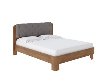 Кровать 2-х спальная Wood Home 1 180х200, Антик сосна/Искусственная шерсть Лама Светло-серый в Вологде