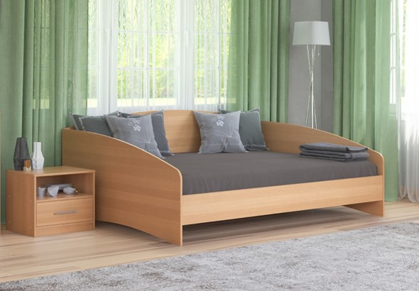 Двуспальная кровать Этюд Софа 140х190, Бук Бавария в Вологде - изображение
